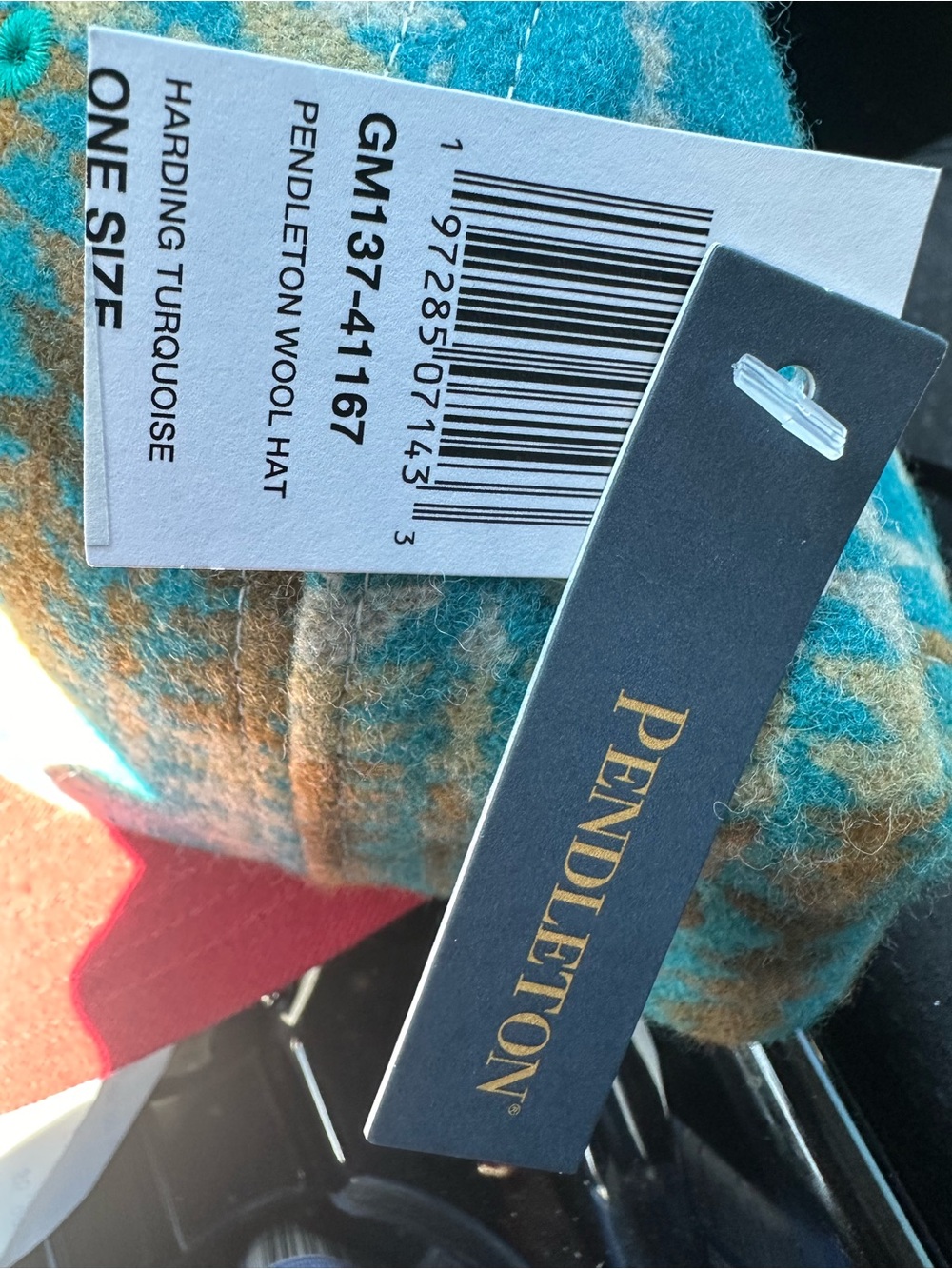 Pendleton Turquoise Harding Wool Hat - Picture 3 of 4